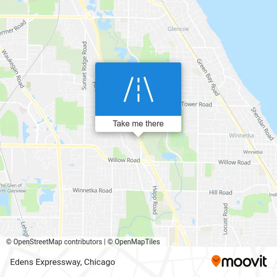 Edens Expressway map