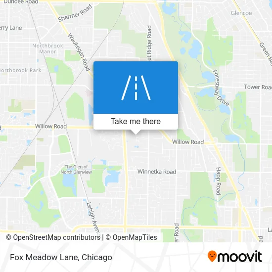 Fox Meadow Lane map