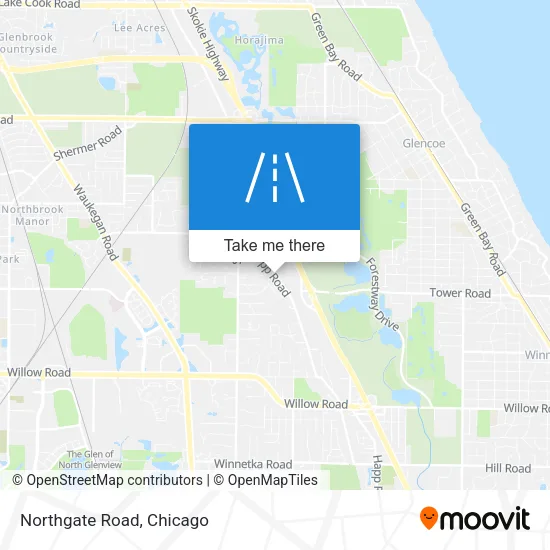 Northgate Road map
