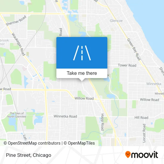 Pine Street map