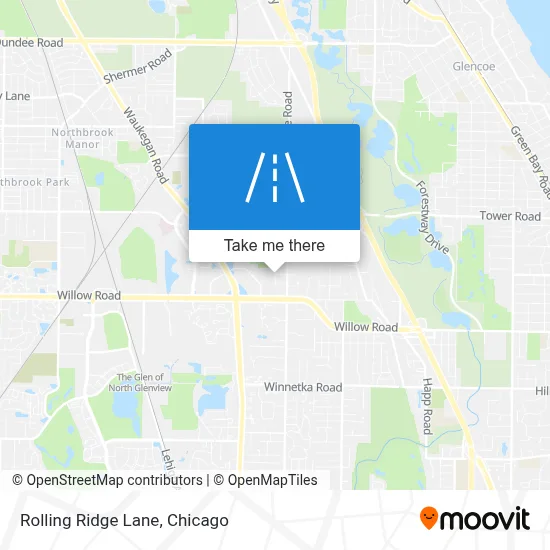 Rolling Ridge Lane map