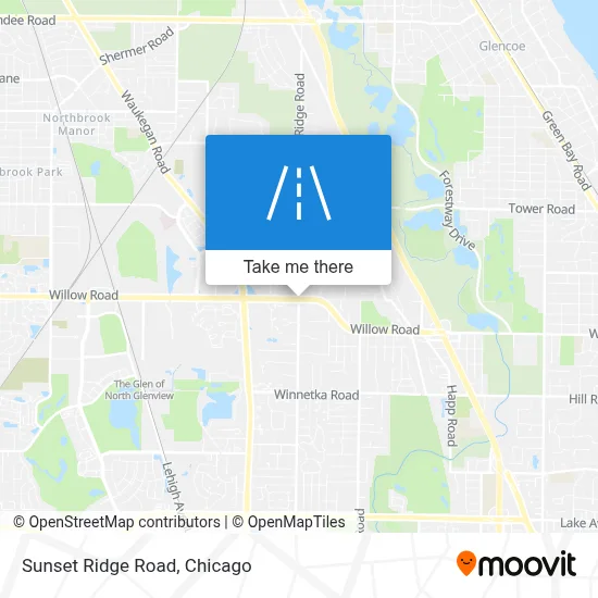 Sunset Ridge Road map