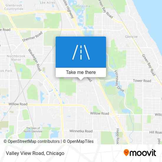 Valley View Road map