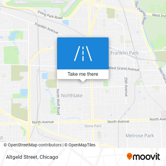 Altgeld Street map