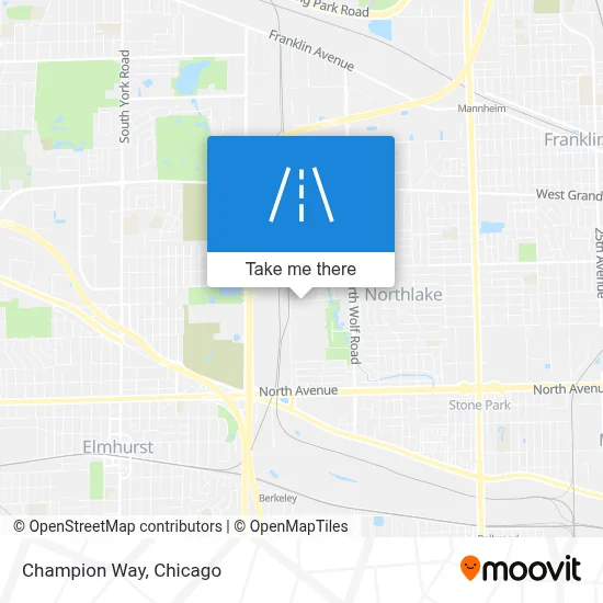 Champion Way map