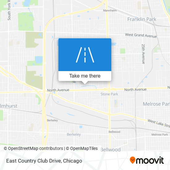 East Country Club Drive map
