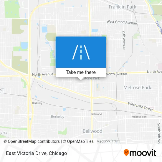 East Victoria Drive map