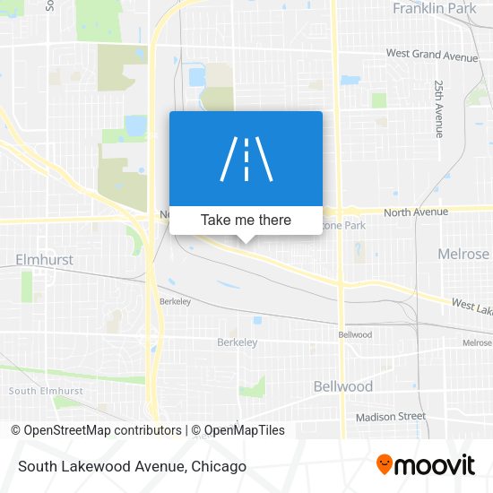 South Lakewood Avenue map