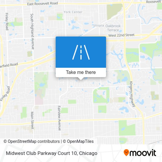 Mapa de Midwest Club Parkway Court 10