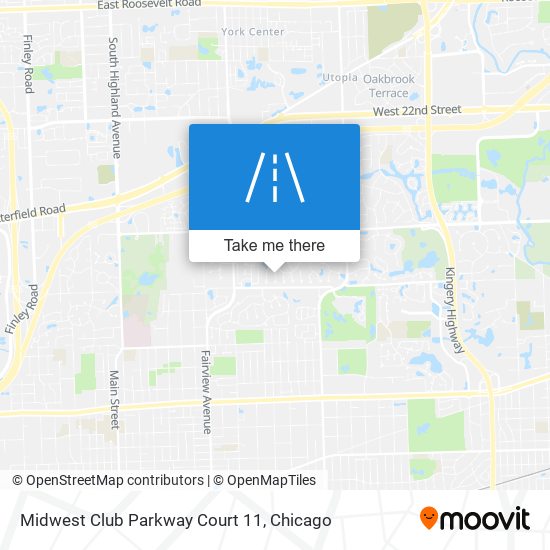 Mapa de Midwest Club Parkway Court 11