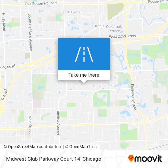 Midwest Club Parkway Court 14 map