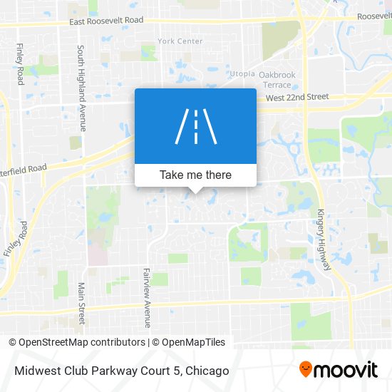 Mapa de Midwest Club Parkway Court 5