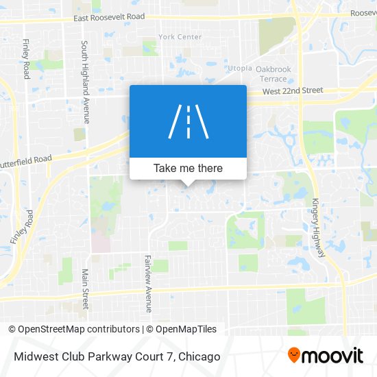 Mapa de Midwest Club Parkway Court 7