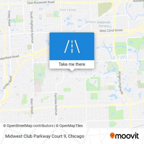 Midwest Club Parkway Court 9 map