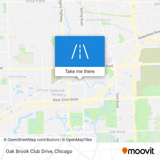 Oak Brook Club Drive map