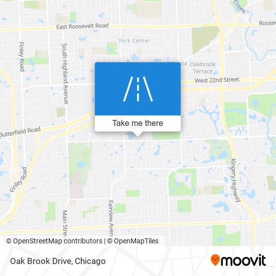 Oak Brook Drive map