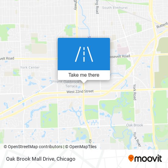 Oak Brook Mall Drive map