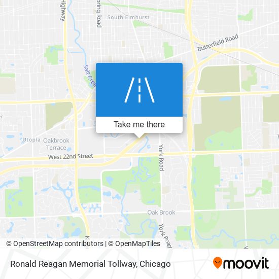 Mapa de Ronald Reagan Memorial Tollway