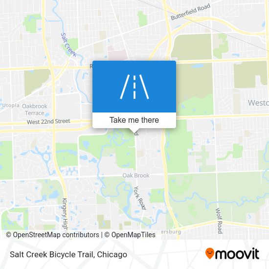 Mapa de Salt Creek Bicycle Trail