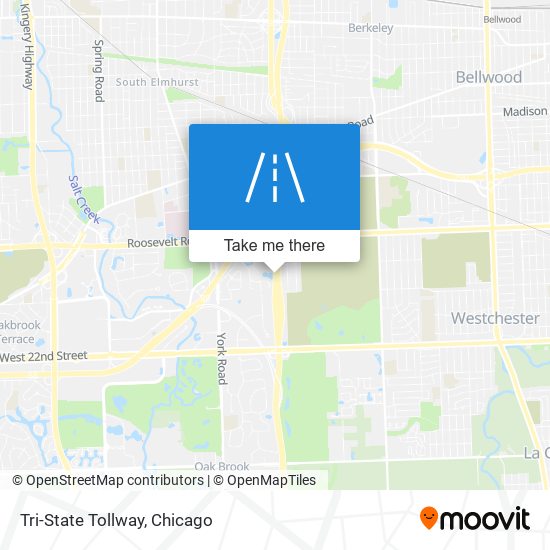 Mapa de Tri-State Tollway