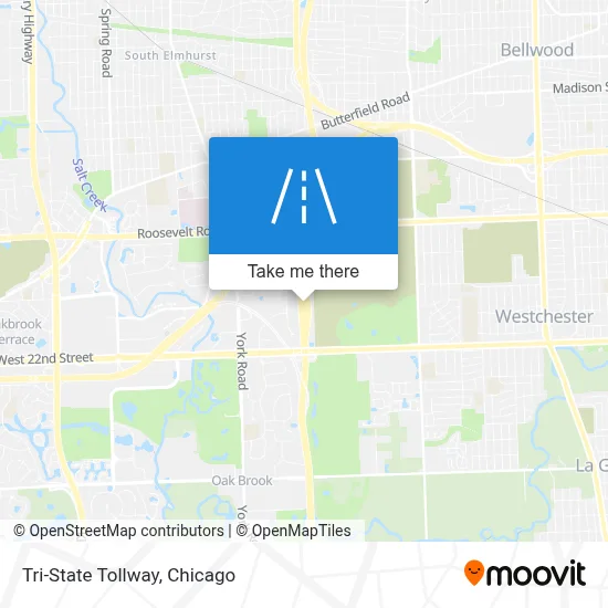 Tri-State Tollway map
