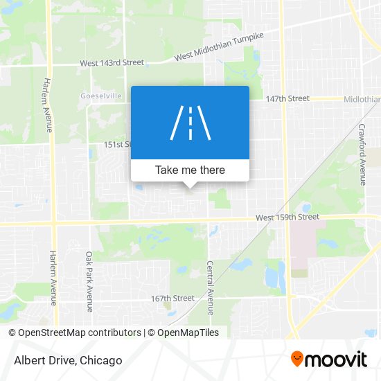 Albert Drive map