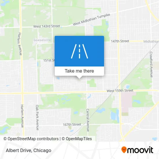 Albert Drive map