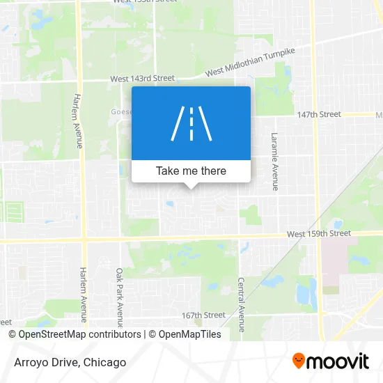 Arroyo Drive map