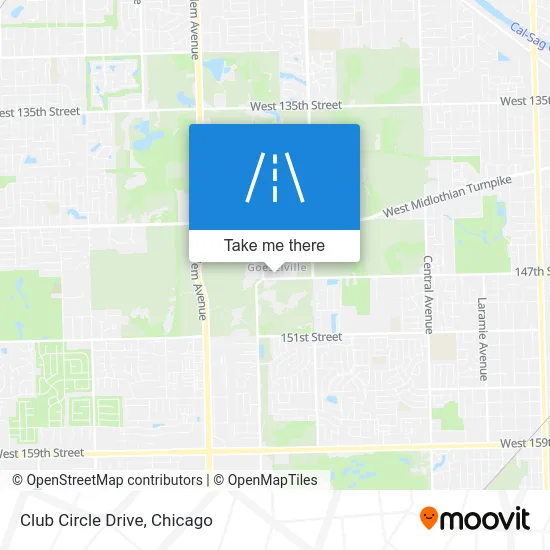 Club Circle Drive map