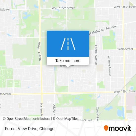 Forest View Drive map