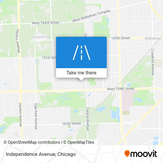 Mapa de Independence Avenue