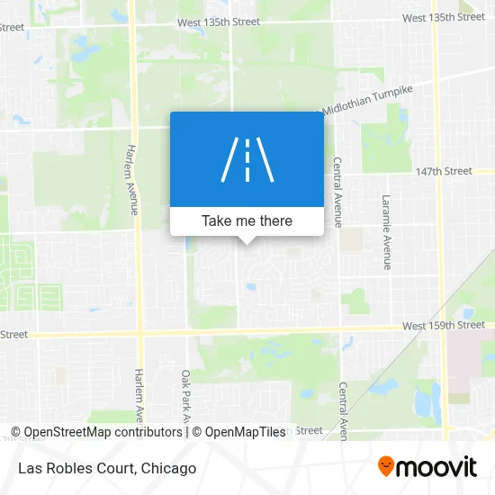 Las Robles Court map