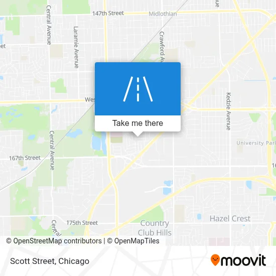 Scott Street map
