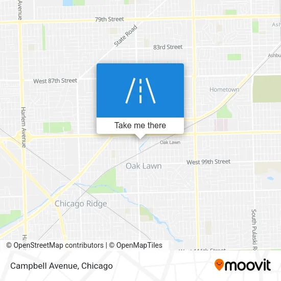 Campbell Avenue map