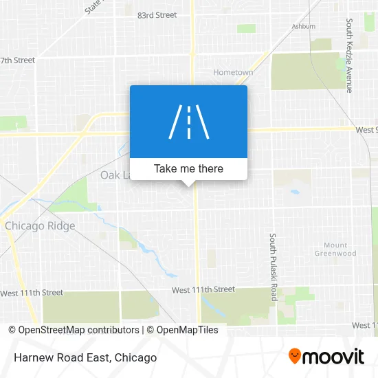 Harnew Road East map