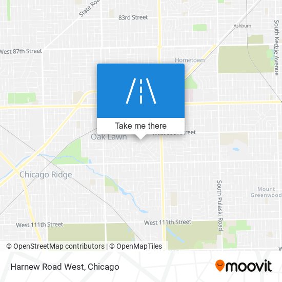 Harnew Road West map