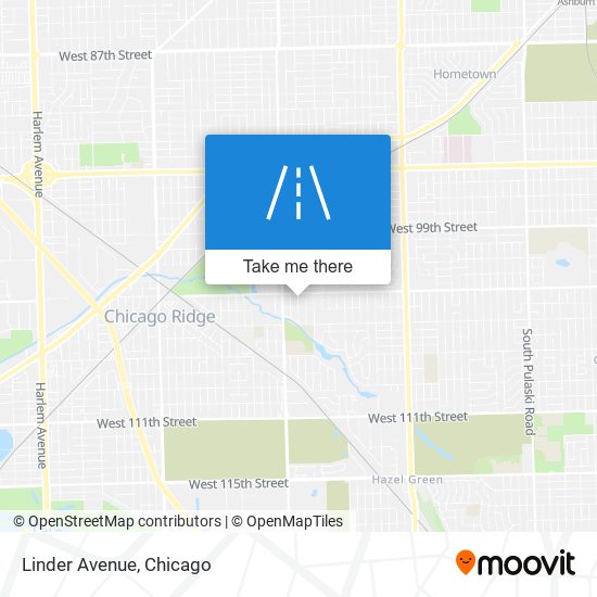 Linder Avenue map