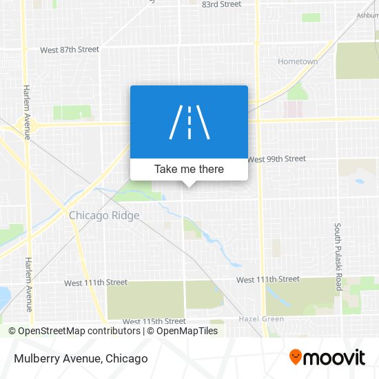 Mulberry Avenue map