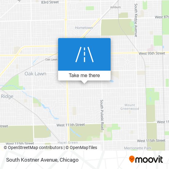 South Kostner Avenue map