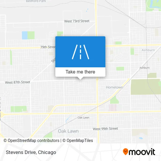 Stevens Drive map