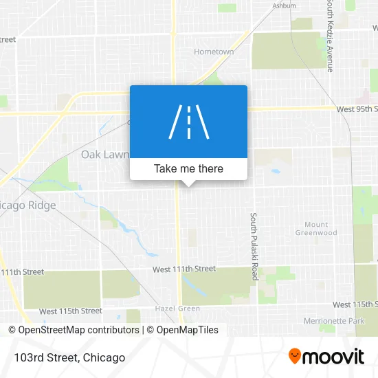 103rd Street map
