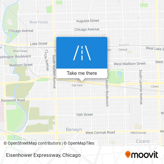 Eisenhower Expressway map