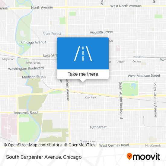 South Carpenter Avenue map