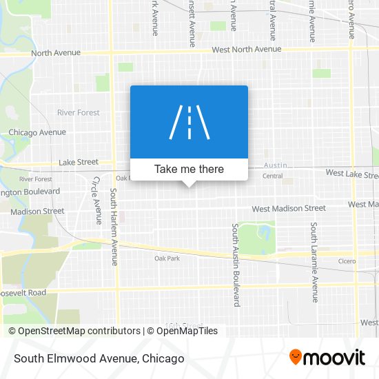 Mapa de South Elmwood Avenue