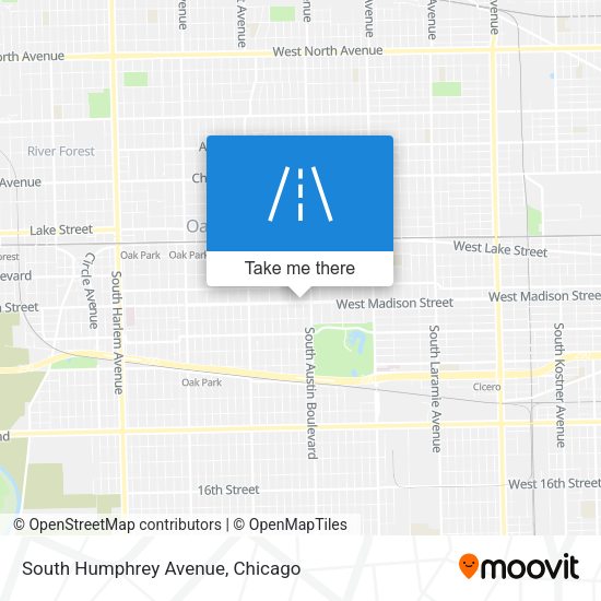 South Humphrey Avenue map
