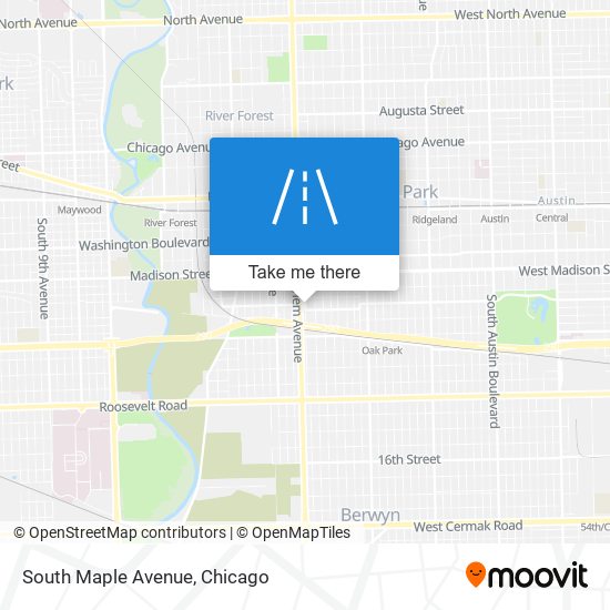 South Maple Avenue map