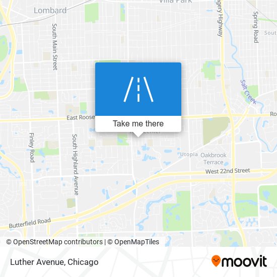 Luther Avenue map