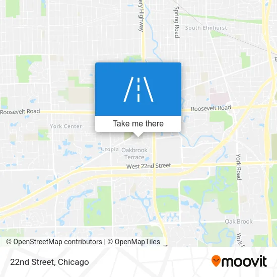 22nd Street map