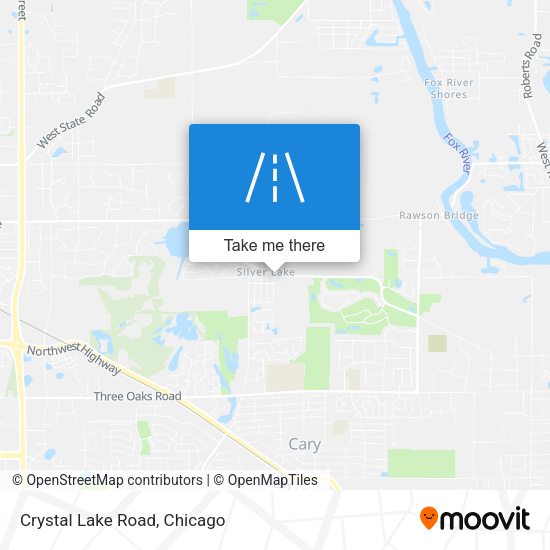 Crystal Lake Road map