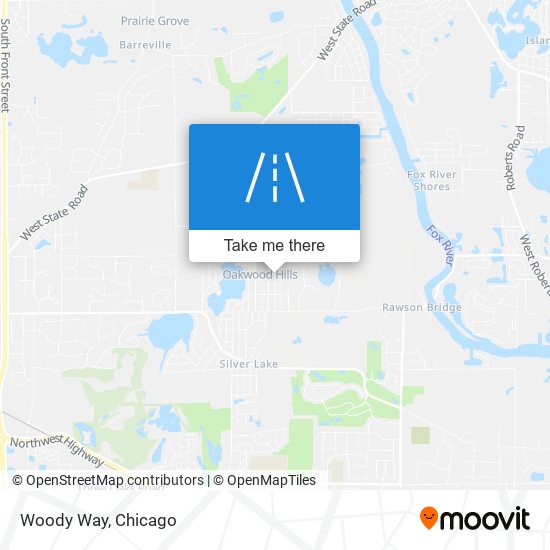 Woody Way map